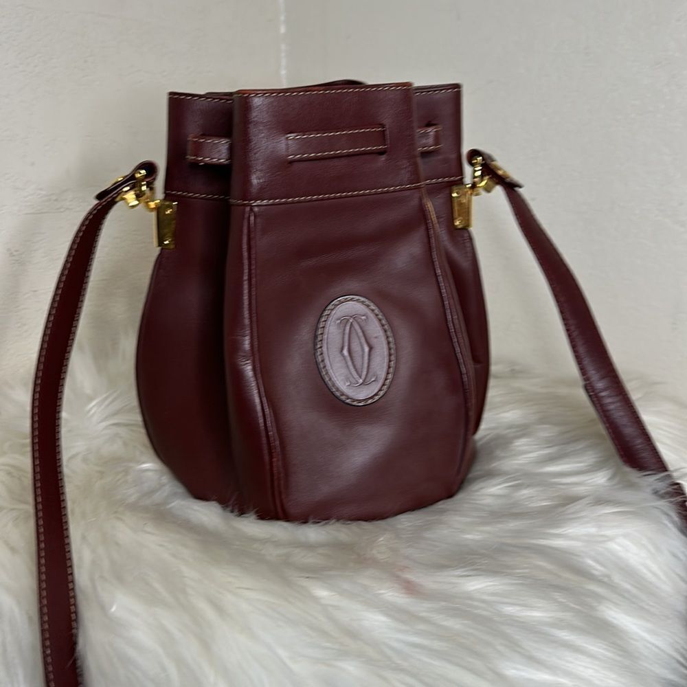 💯Authentic Cartier Drawstring Shoulder Bag🍀 - Picture 3 of 15